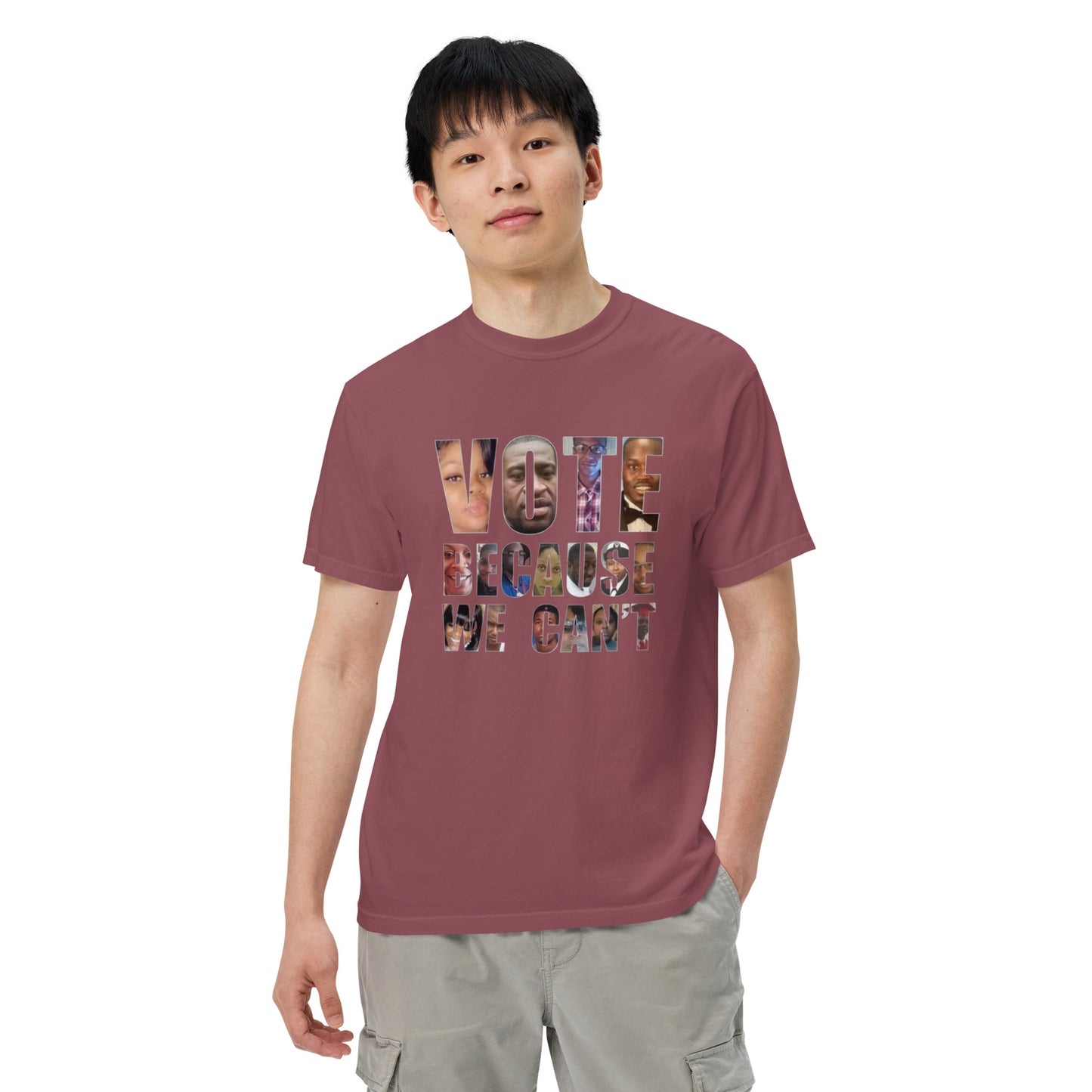 HME Vote Because We Can't Unisex garment-dyed heavyweight t-shirt