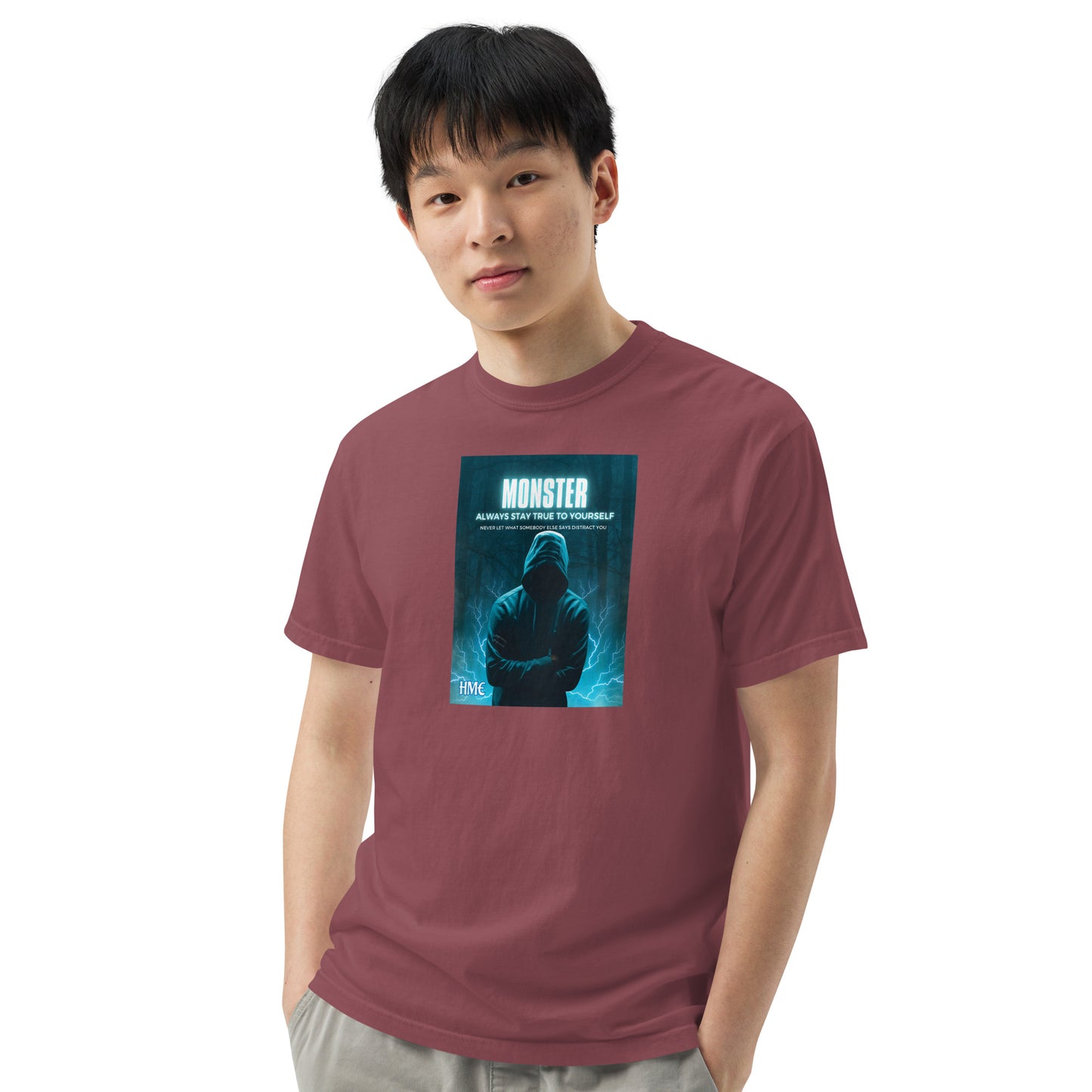 The Motivation Collection Monster Unisex garment-dyed heavyweight t-shirt
