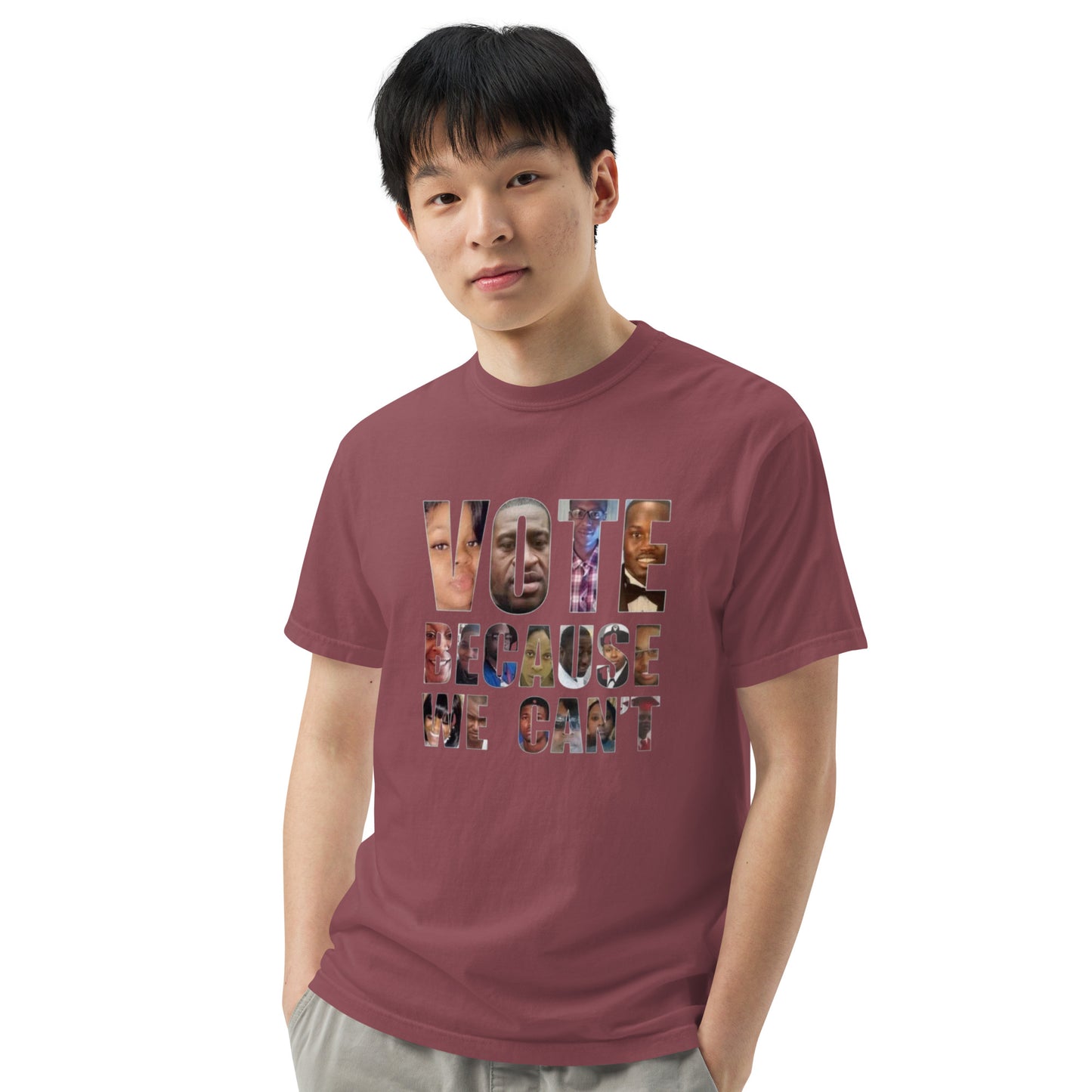 HME Vote Because We Can't Unisex garment-dyed heavyweight t-shirt
