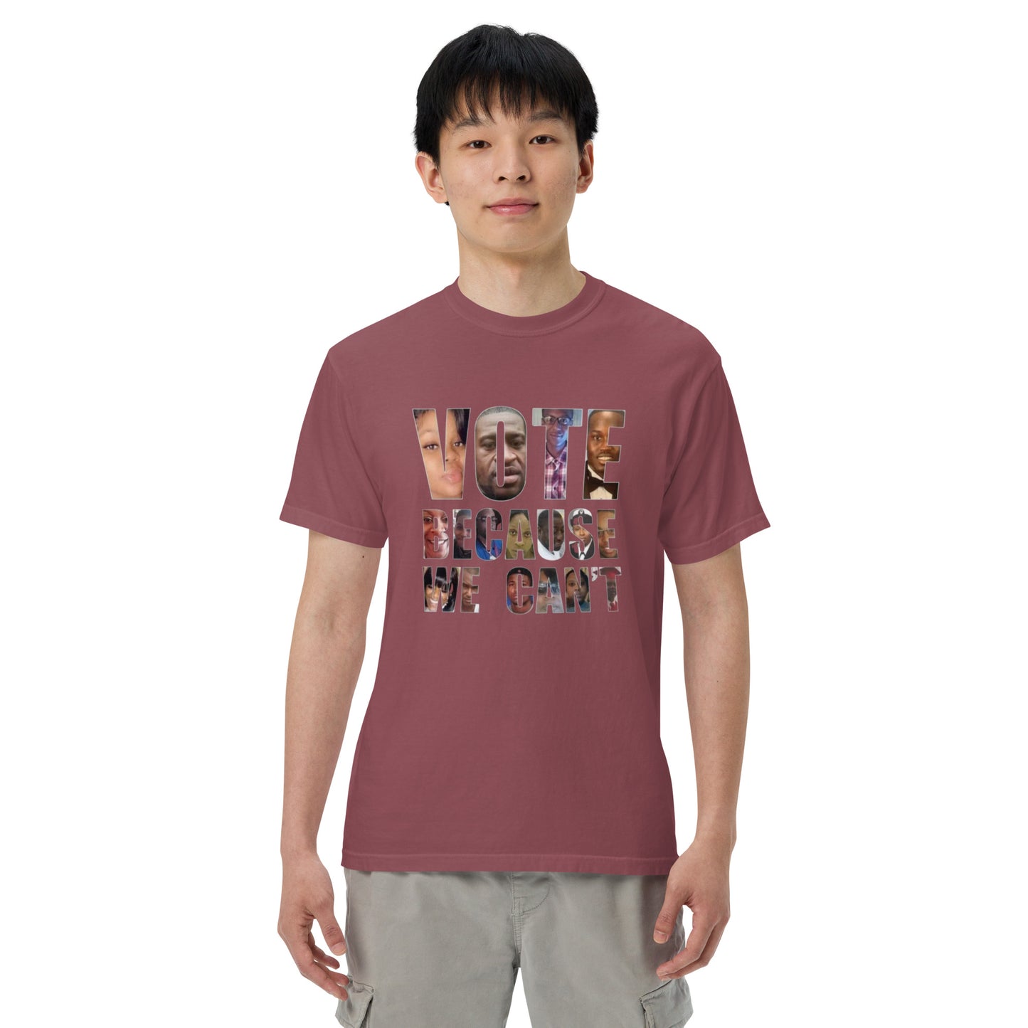 HME Vote Because We Can't Unisex garment-dyed heavyweight t-shirt