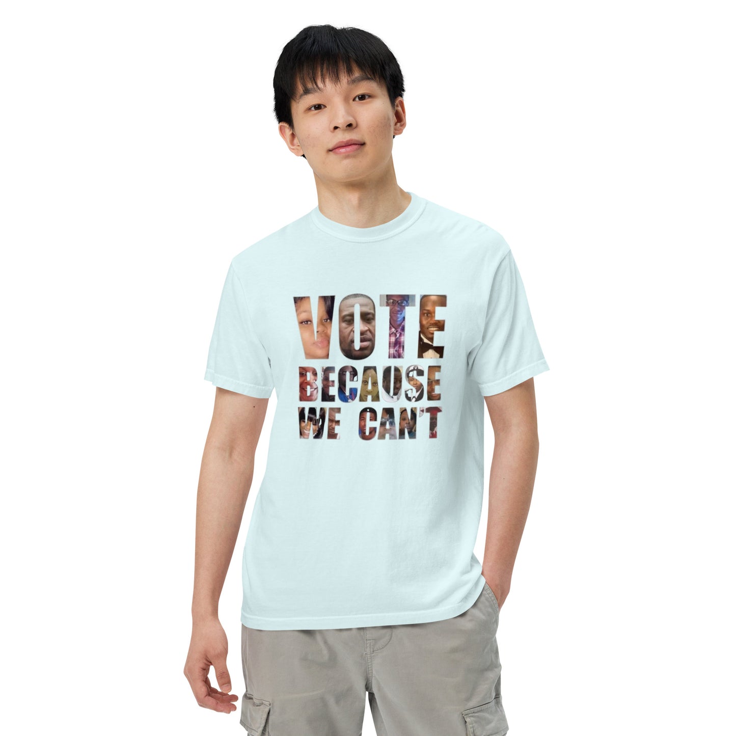 HME Vote Because We Can't Unisex garment-dyed heavyweight t-shirt