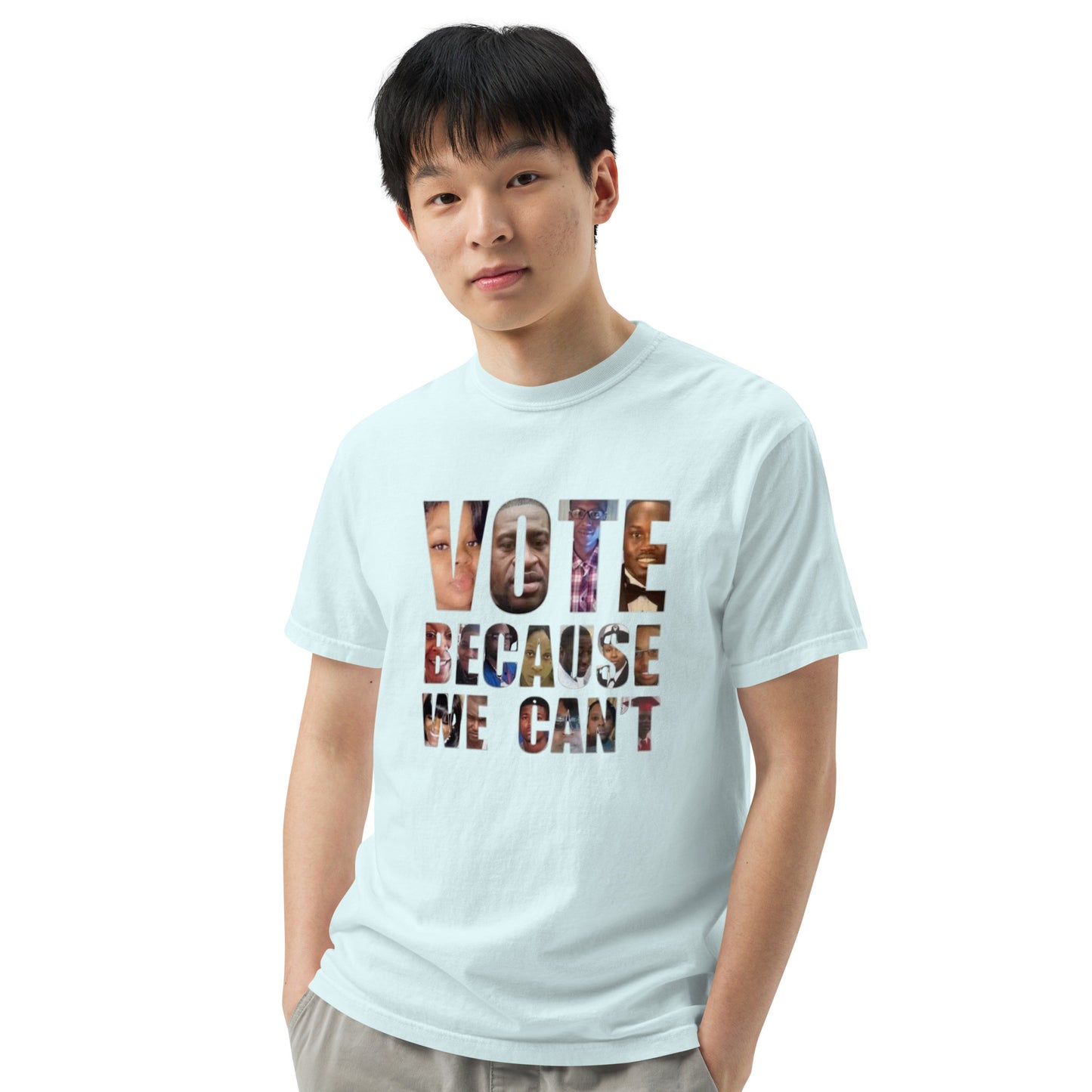 HME Vote Because We Can't Unisex garment-dyed heavyweight t-shirt