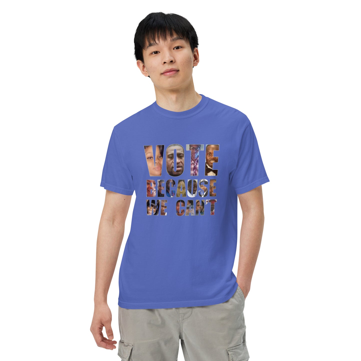 HME Vote Because We Can't Unisex garment-dyed heavyweight t-shirt