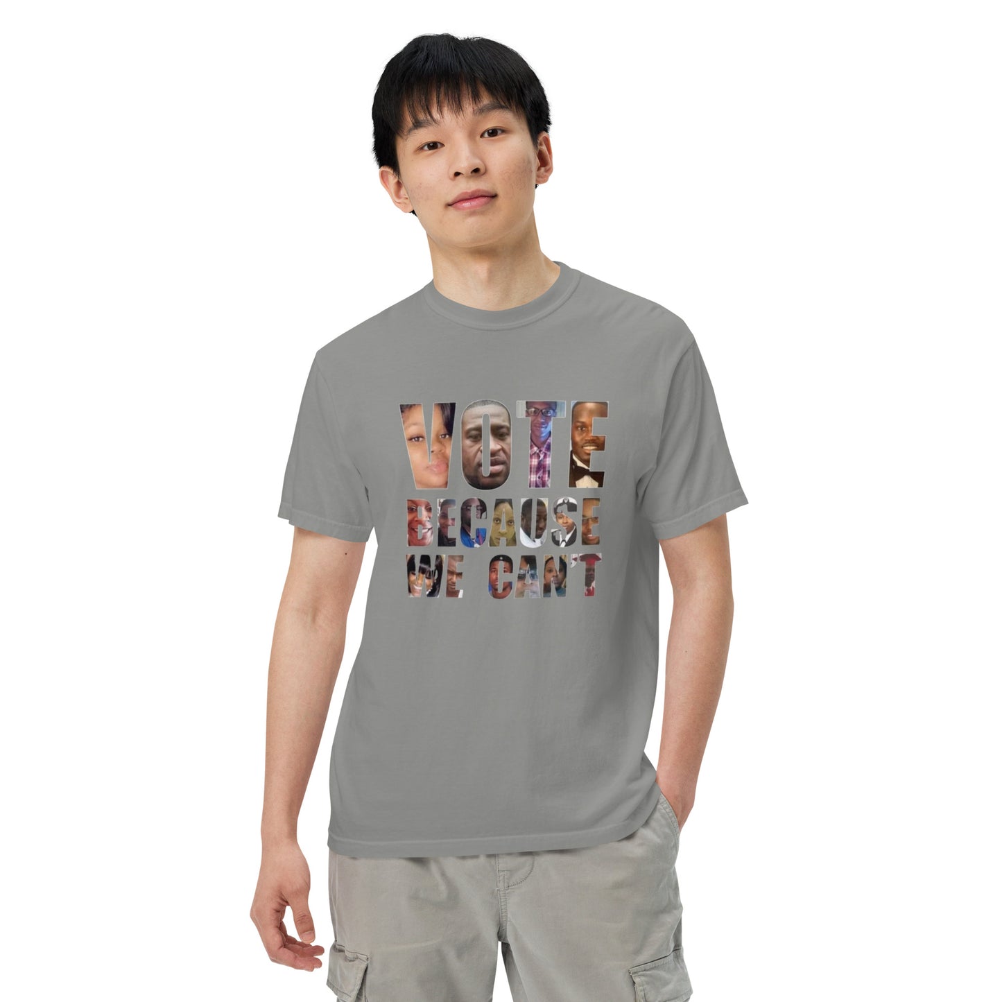 HME Vote Because We Can't Unisex garment-dyed heavyweight t-shirt
