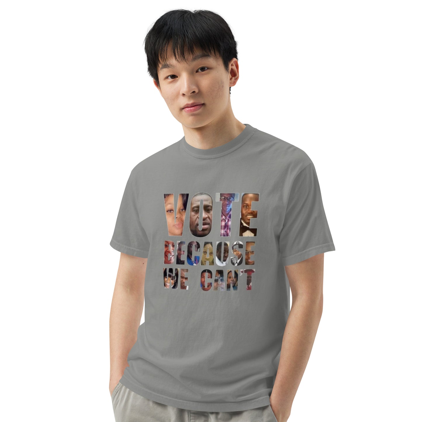 HME Vote Because We Can't Unisex garment-dyed heavyweight t-shirt