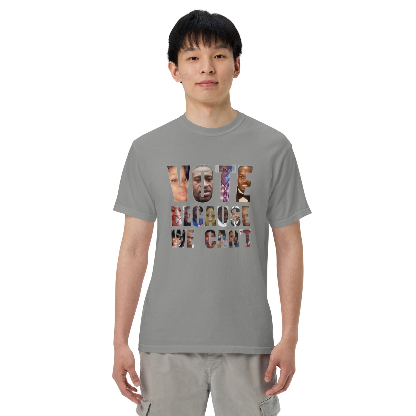 HME Vote Because We Can't Unisex garment-dyed heavyweight t-shirt