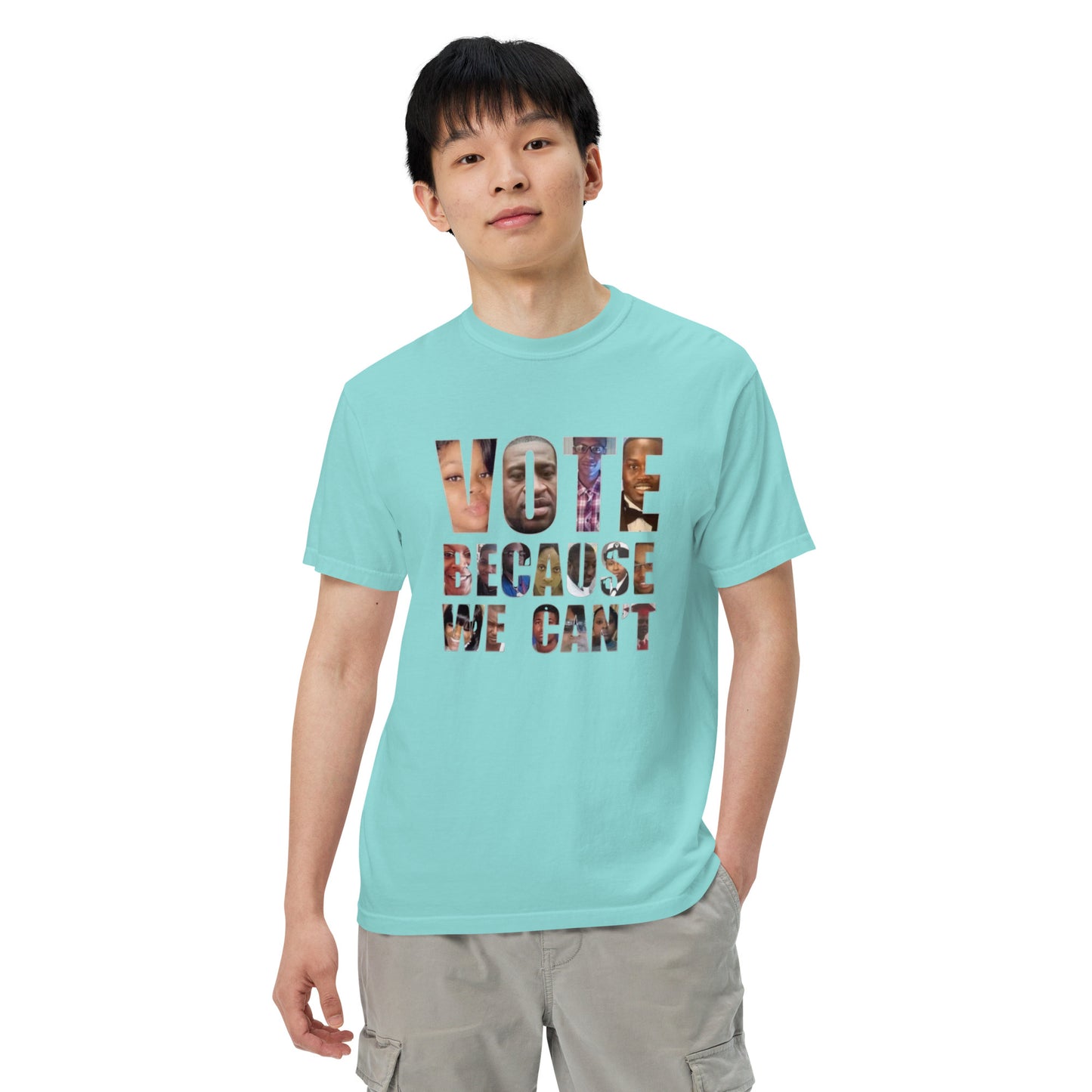 HME Vote Because We Can't Unisex garment-dyed heavyweight t-shirt