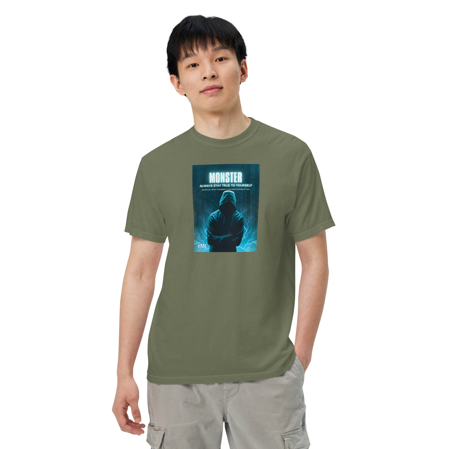 The Motivation Collection Monster Unisex garment-dyed heavyweight t-shirt