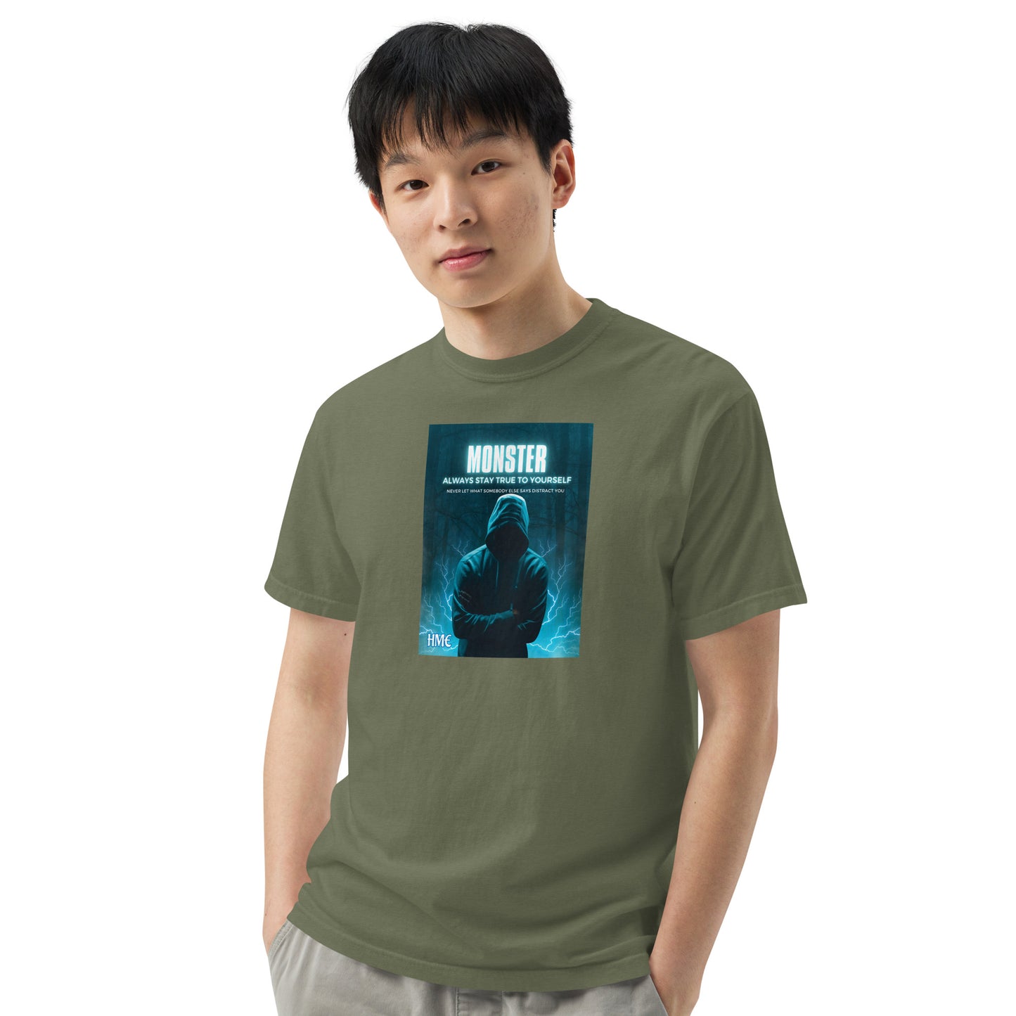 The Motivation Collection Monster Unisex garment-dyed heavyweight t-shirt
