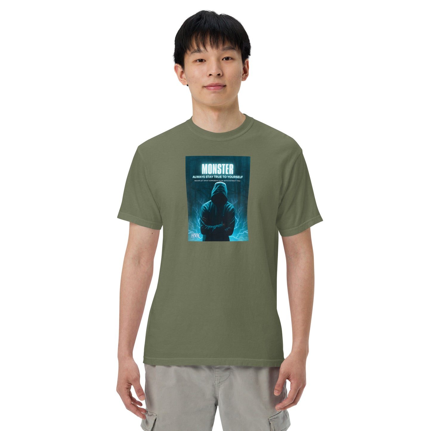 The Motivation Collection Monster Unisex garment-dyed heavyweight t-shirt
