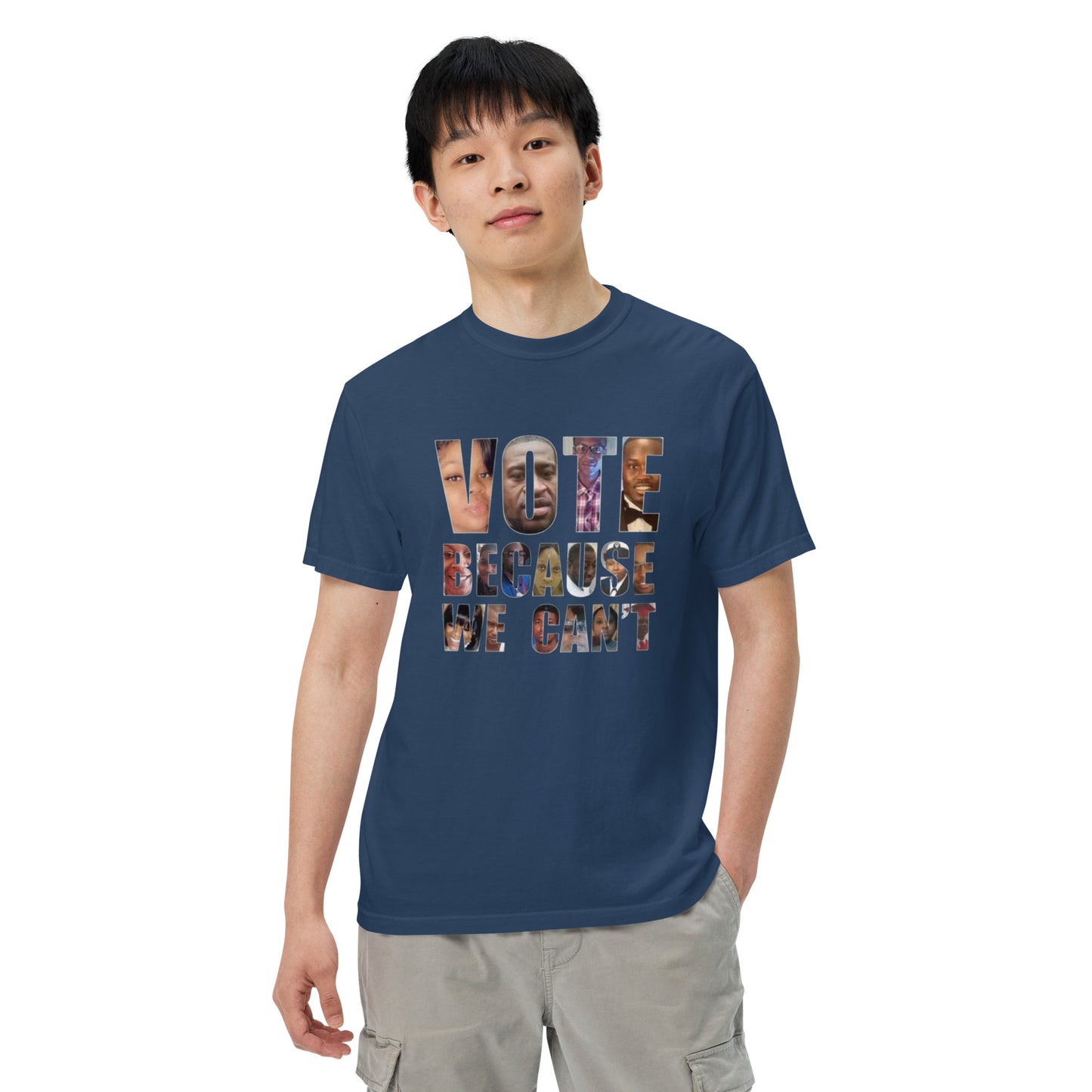 HME Vote Because We Can't Unisex garment-dyed heavyweight t-shirt