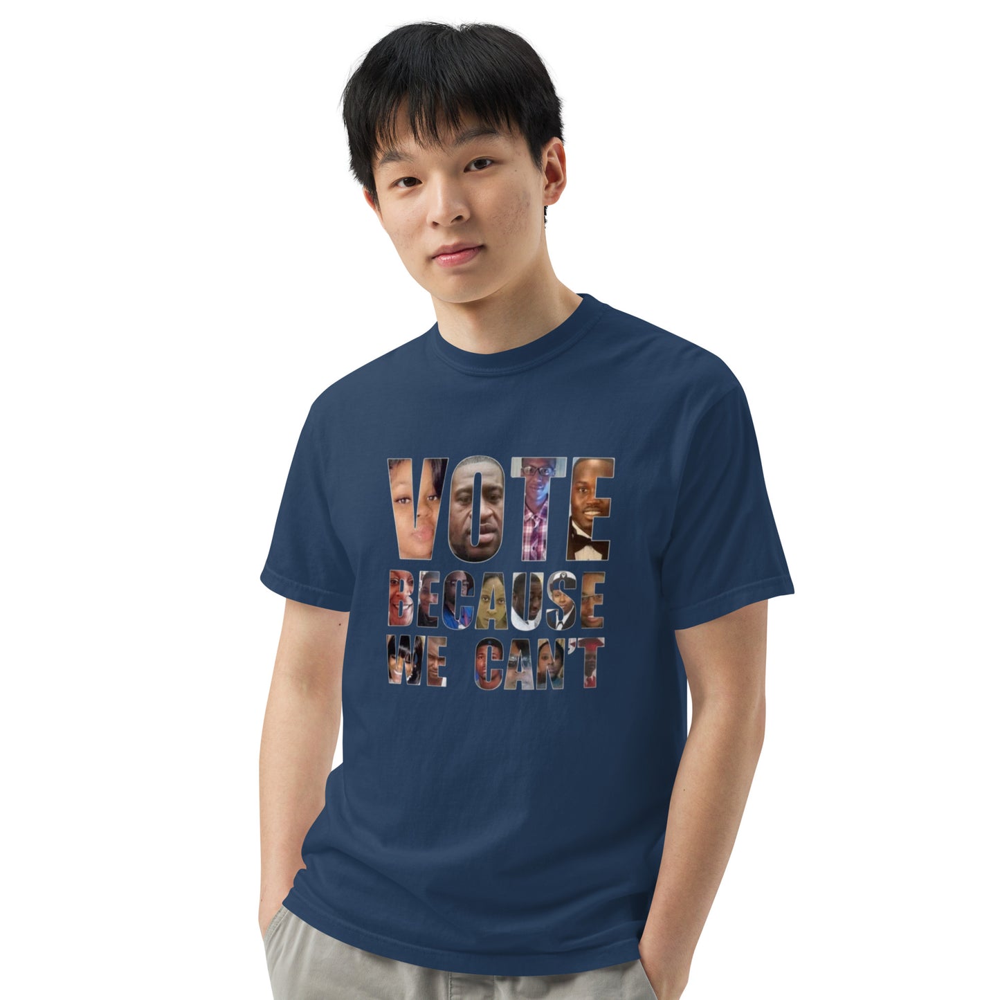 HME Vote Because We Can't Unisex garment-dyed heavyweight t-shirt
