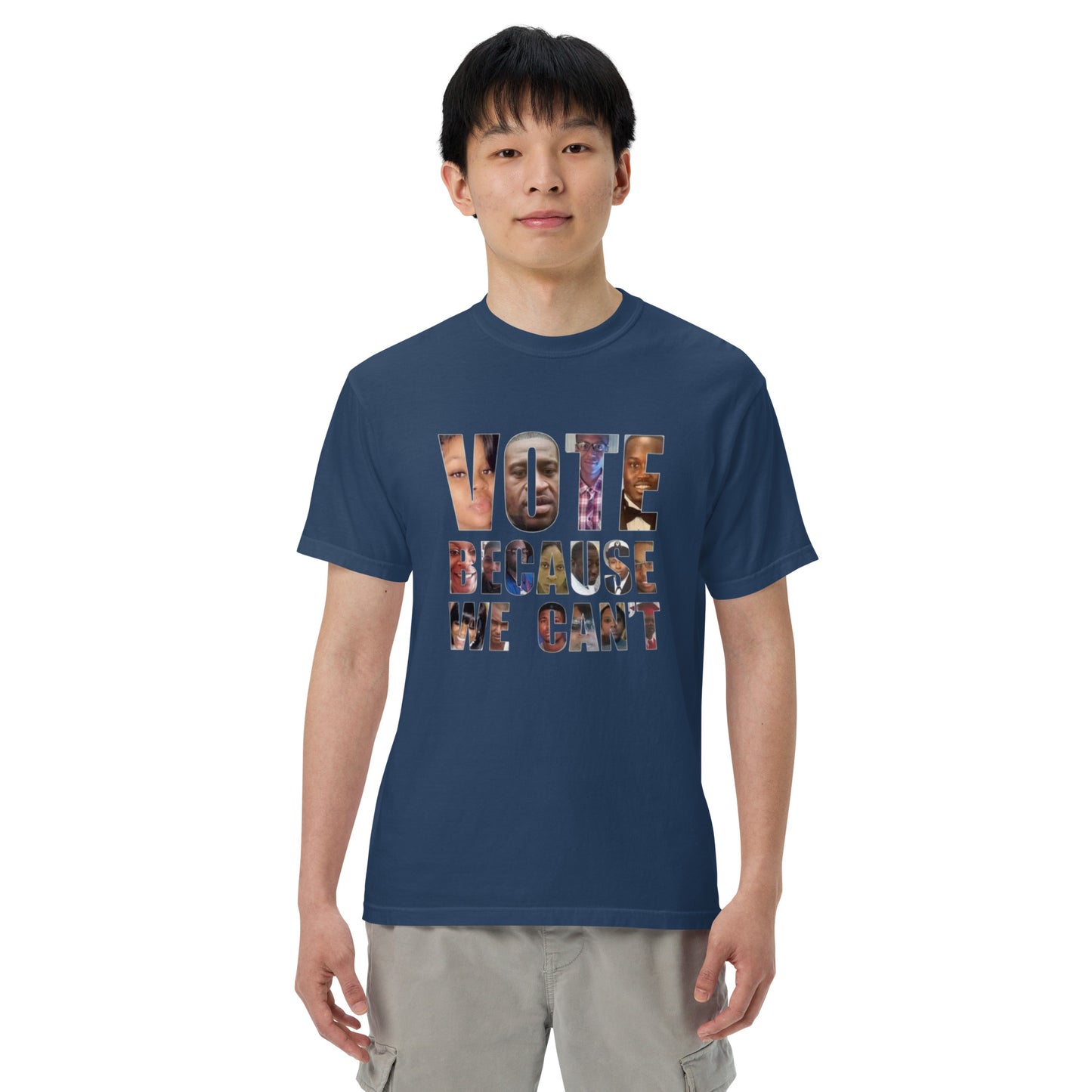 HME Vote Because We Can't Unisex garment-dyed heavyweight t-shirt