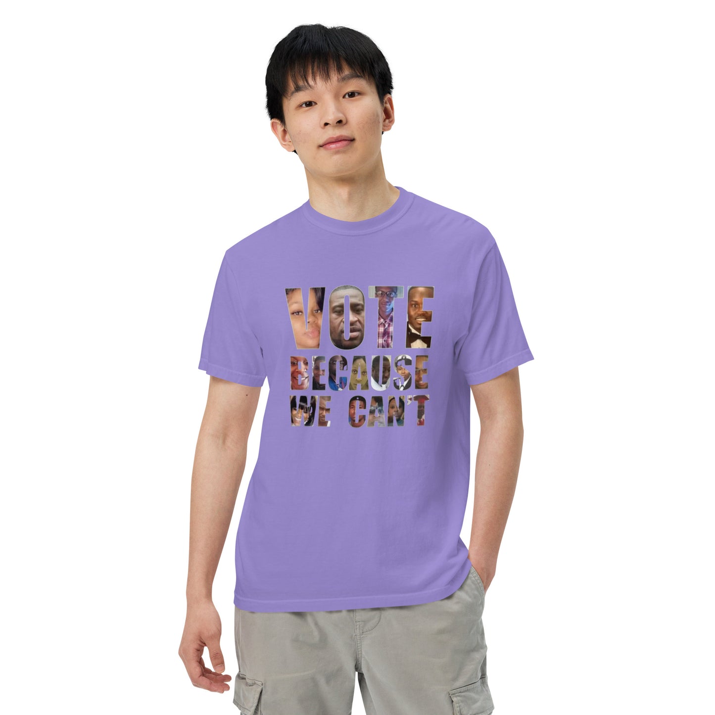 HME Vote Because We Can't Unisex garment-dyed heavyweight t-shirt