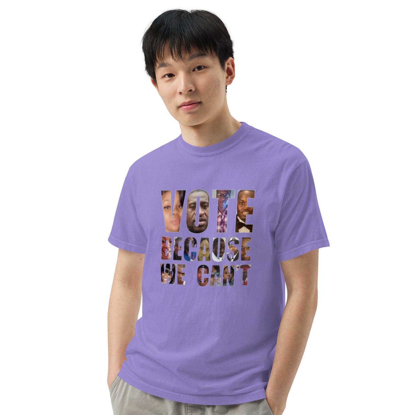 HME Vote Because We Can't Unisex garment-dyed heavyweight t-shirt