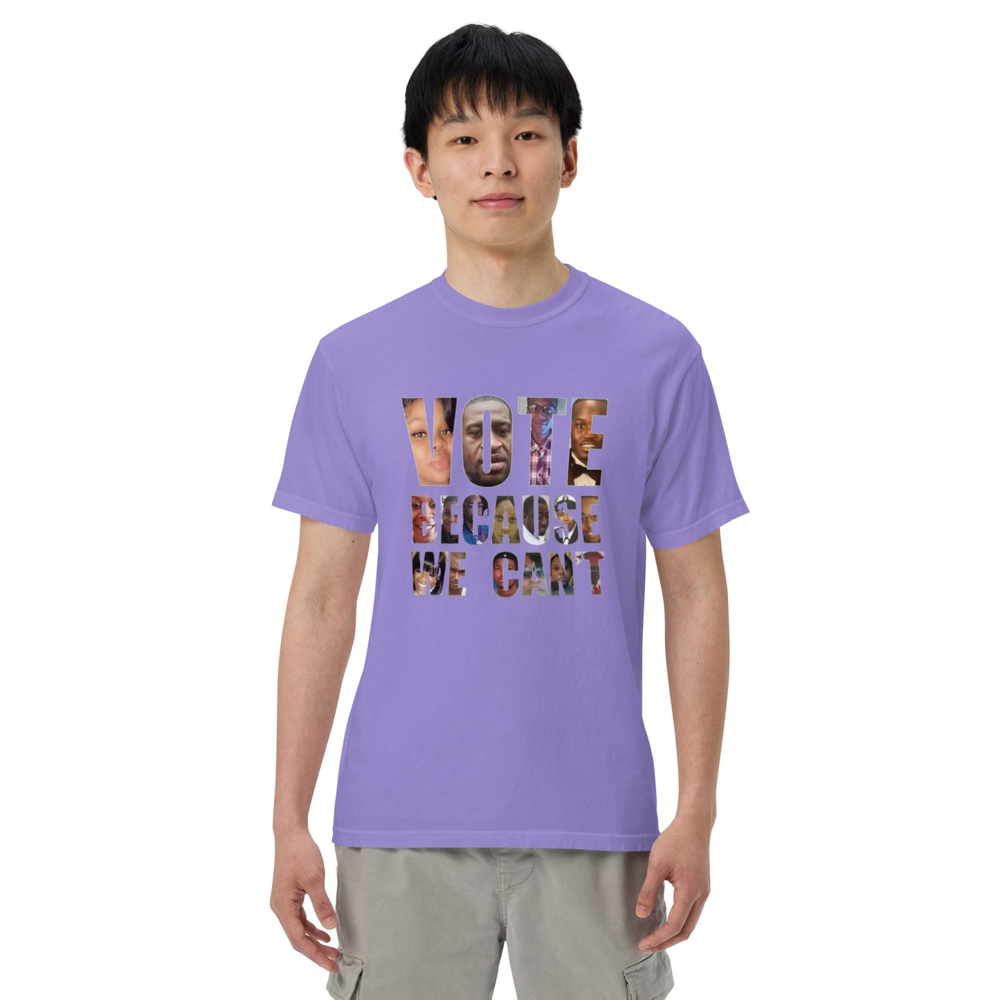 HME Vote Because We Can't Unisex garment-dyed heavyweight t-shirt