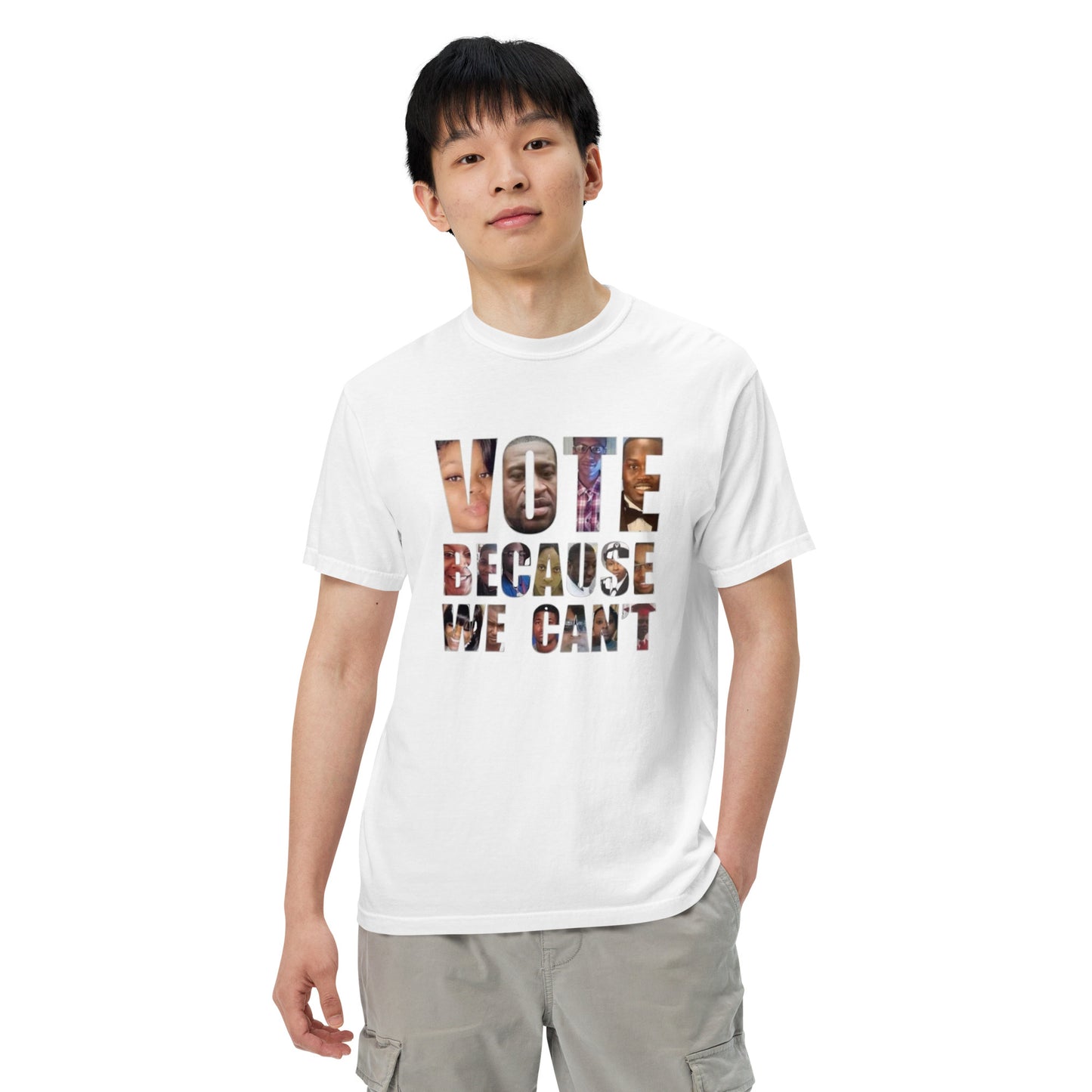 HME Vote Because We Can't Unisex garment-dyed heavyweight t-shirt