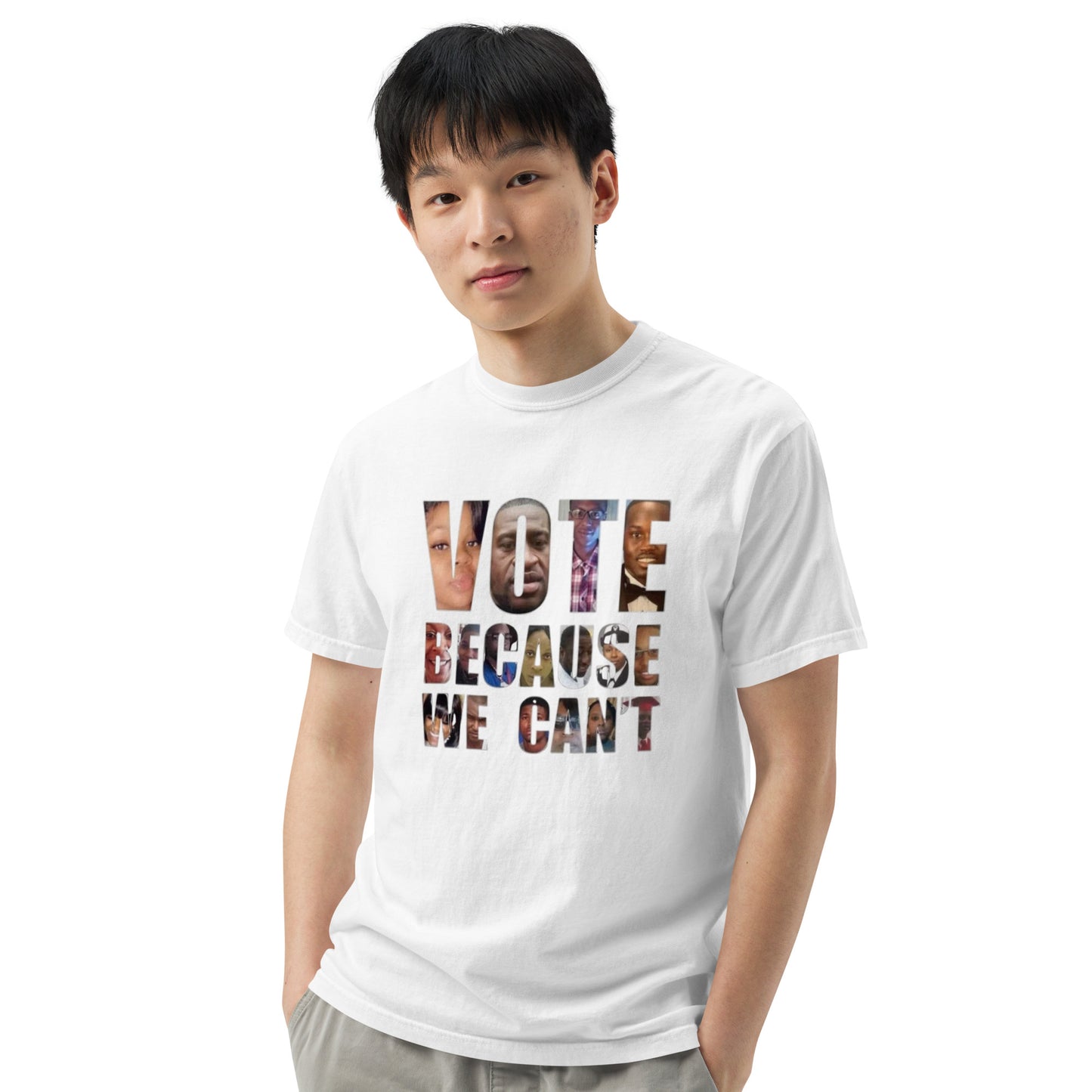 HME Vote Because We Can't Unisex garment-dyed heavyweight t-shirt
