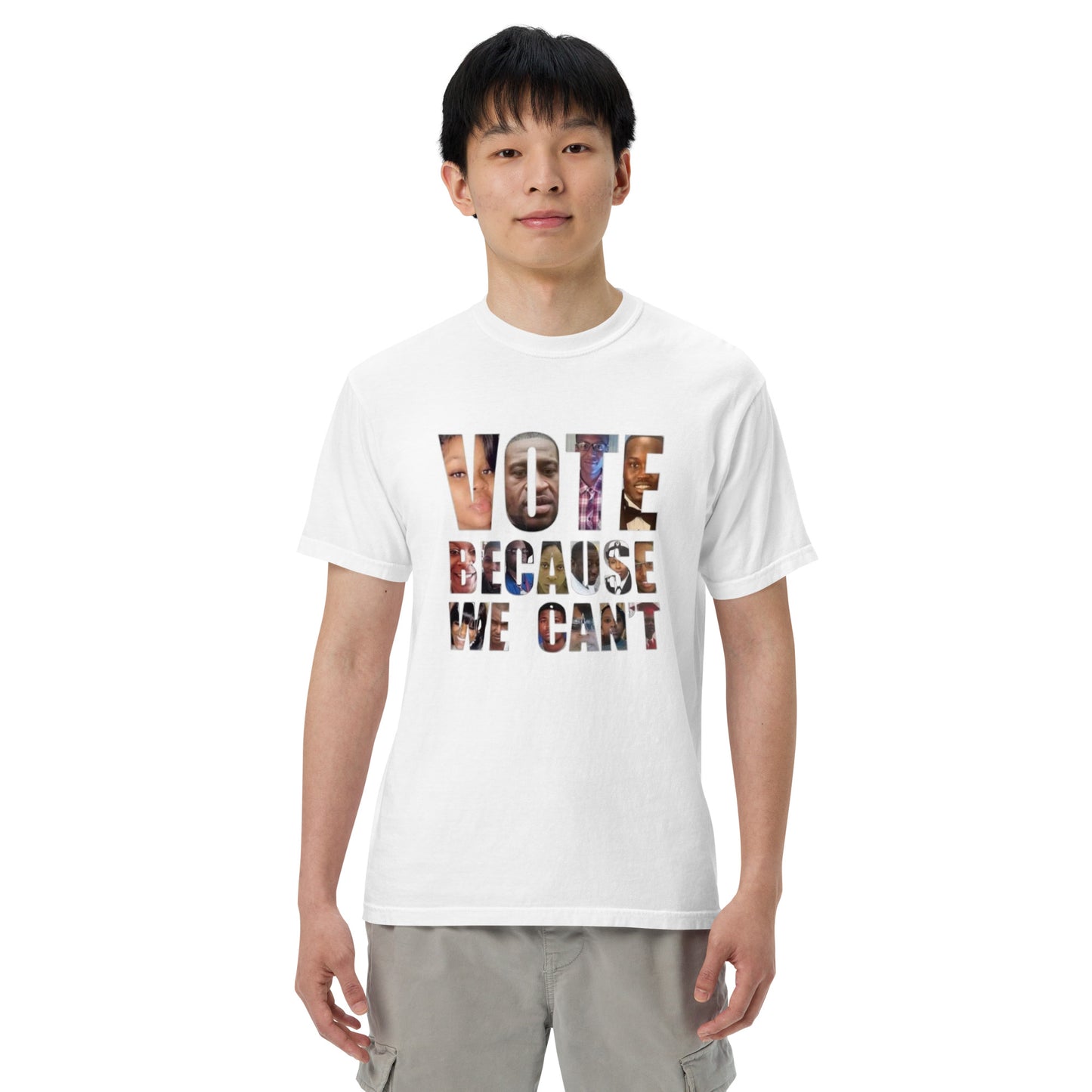 HME Vote Because We Can't Unisex garment-dyed heavyweight t-shirt