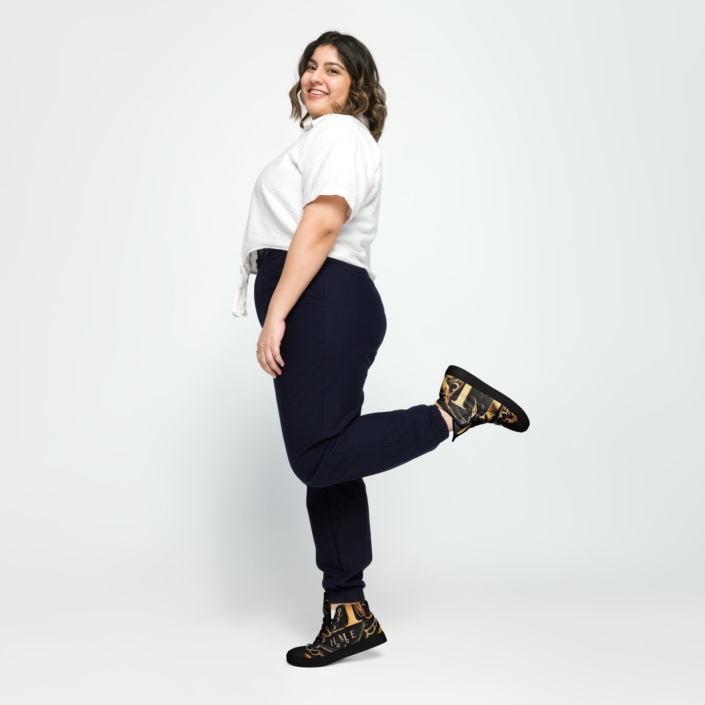 The Lou Collection Women’s high top canvas shoes