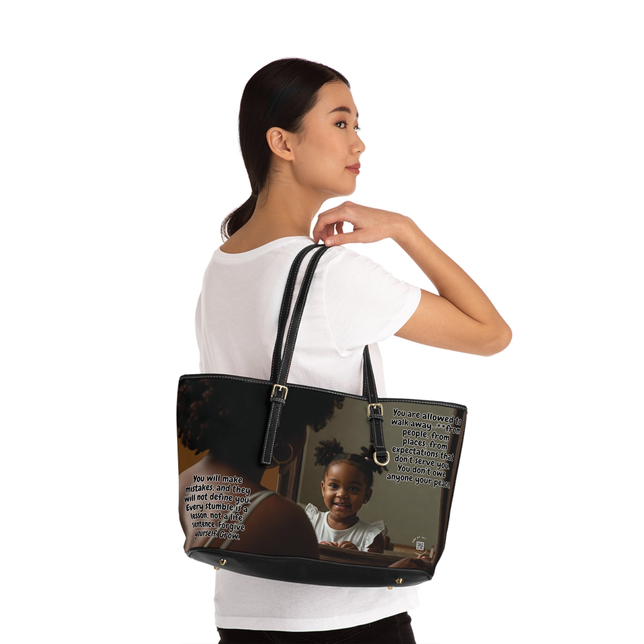 Shoulder Bag - Ahnye's Melanin Collection Affirmation of my younger self