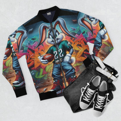 HME Bugs Bunny Eagles Men's Bomber Jacket (AOP)