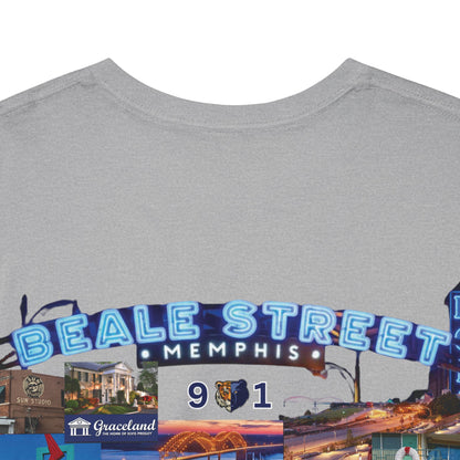 HME Rep Yo City (Memphis) 901 Collection Unisex Heavy Cotton Tee