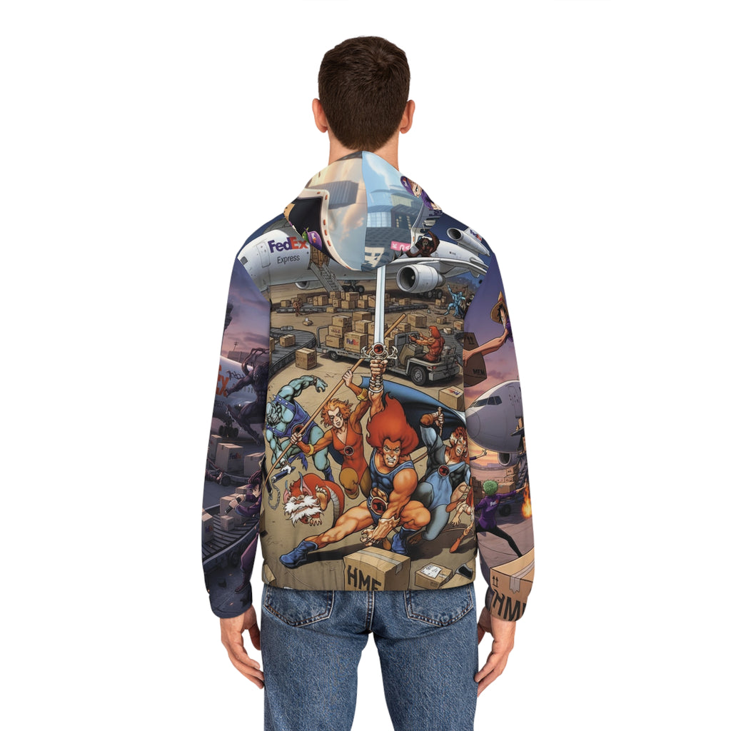 Full-Zip Hoodie - Classic Anime and Cartoon FedEx Design