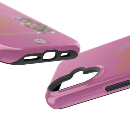 Phone Cases - HME Logo Bear, Inspired to take action light pink