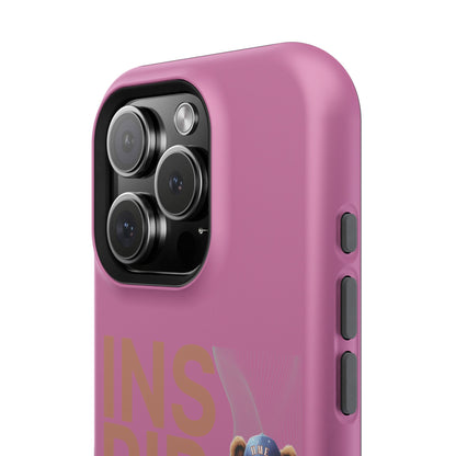 Phone Cases - HME Logo Bear, Inspired to take action light pink