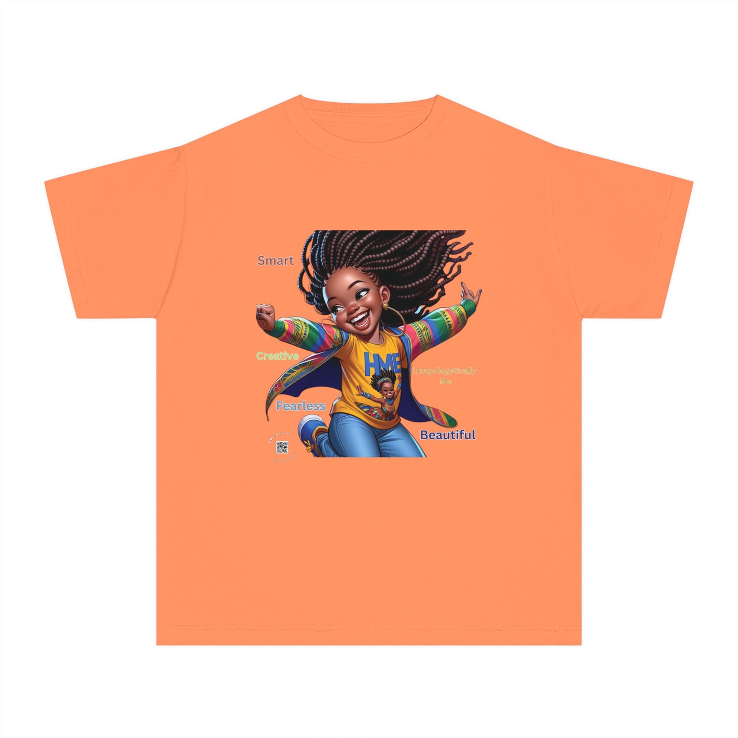 Empowerment Youth Tee (Ahnye's Melanin Collection) - Smart, Creative, Fearless, Beautiful, Gift for Kids, Inspirational Apparel, Back to School, Birthday, [...]