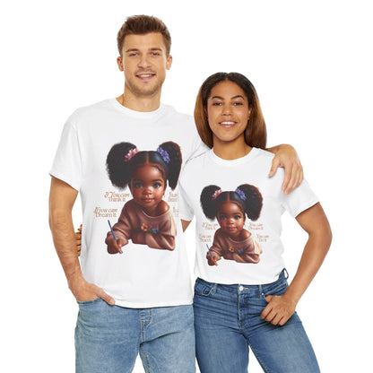 Ahnye’s Melanin Collection If you can think it Unisex Heavy Cotton Tee