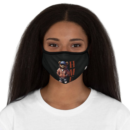 HME Bear Logo Collection HME (Black) Fitted 2 layer Polyester Face Mask