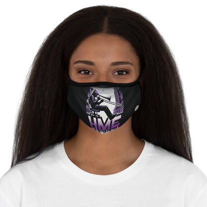 The Trombone Collection (Black) Fitted 2 layer Polyester Face Mask