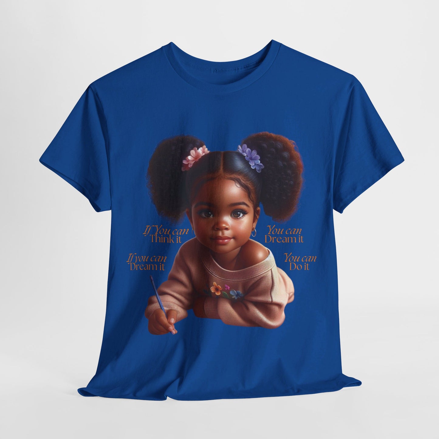 Ahnye’s Melanin Collection If you can think it Unisex Heavy Cotton Tee