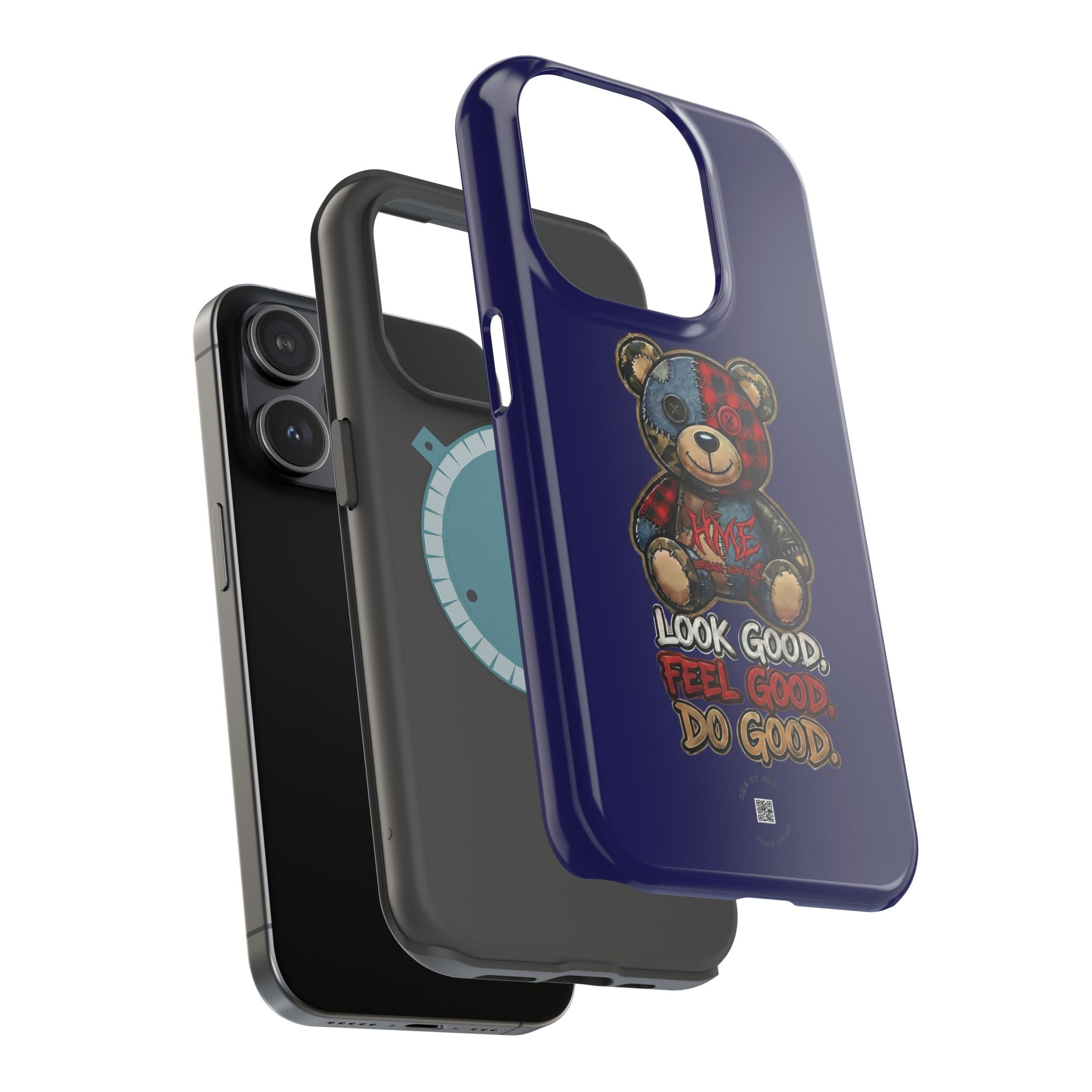 Phone Case — "Look Good, Feel Good, Do Good" Teddy Magnetic Impact-Resistant Case