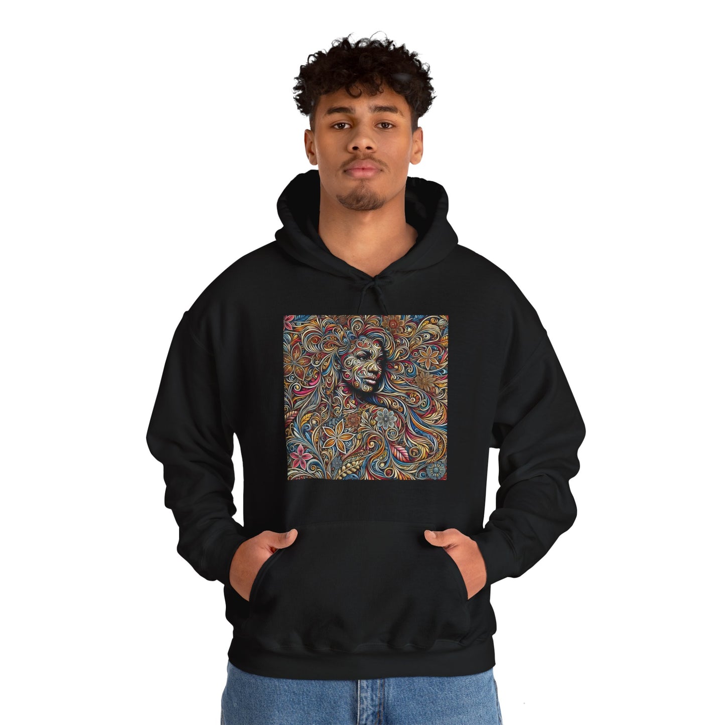 Hooded Sweatshirt - Ahnye’s Melanin Collection'Don't Let External Distractions Overshadow The Beauty Within' by HME