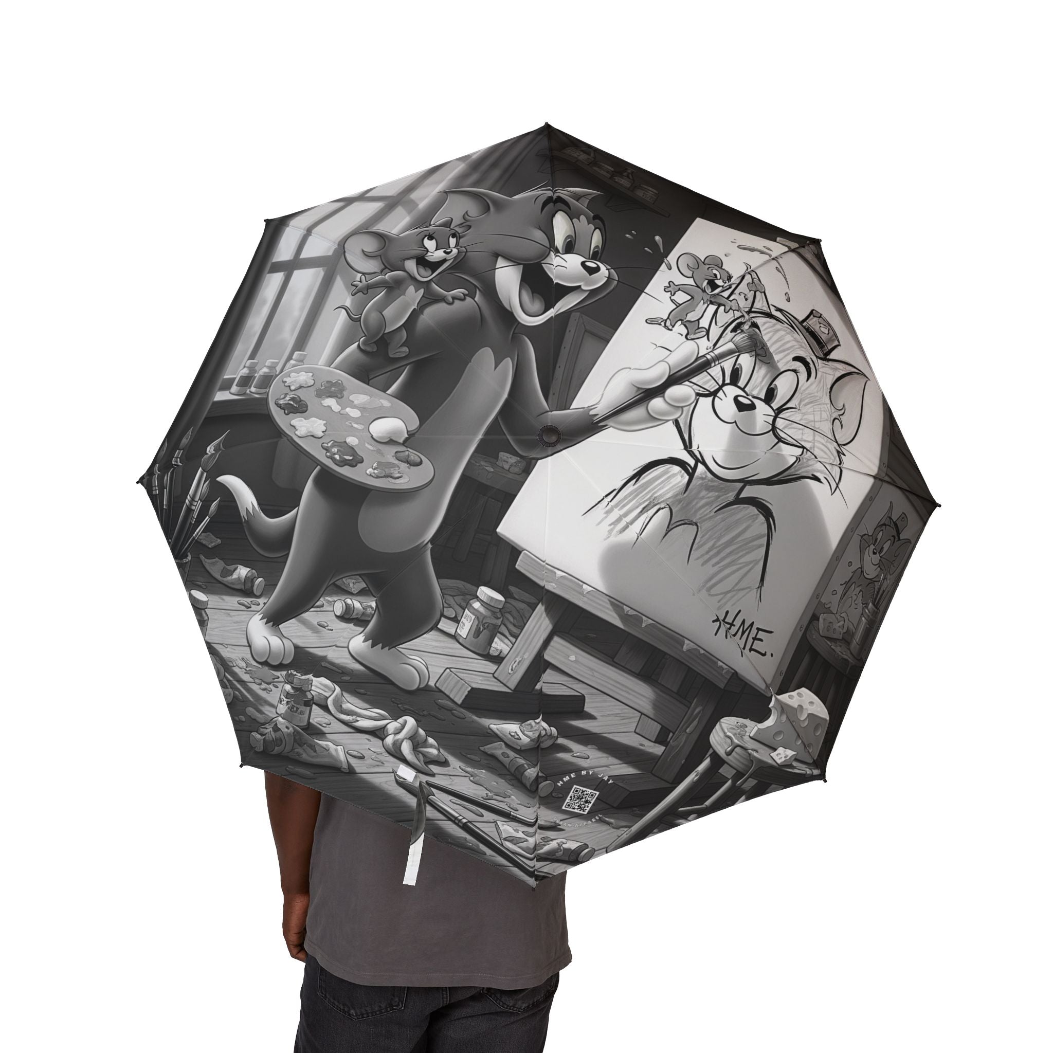 Umbrella with Tom and Jerry Artistic Talents Design