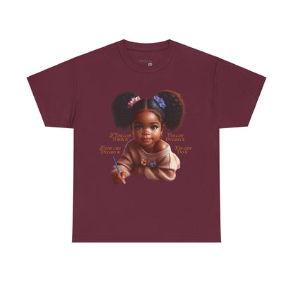 Ahnye’s Melanin Collection If you can think it Unisex Heavy Cotton Tee