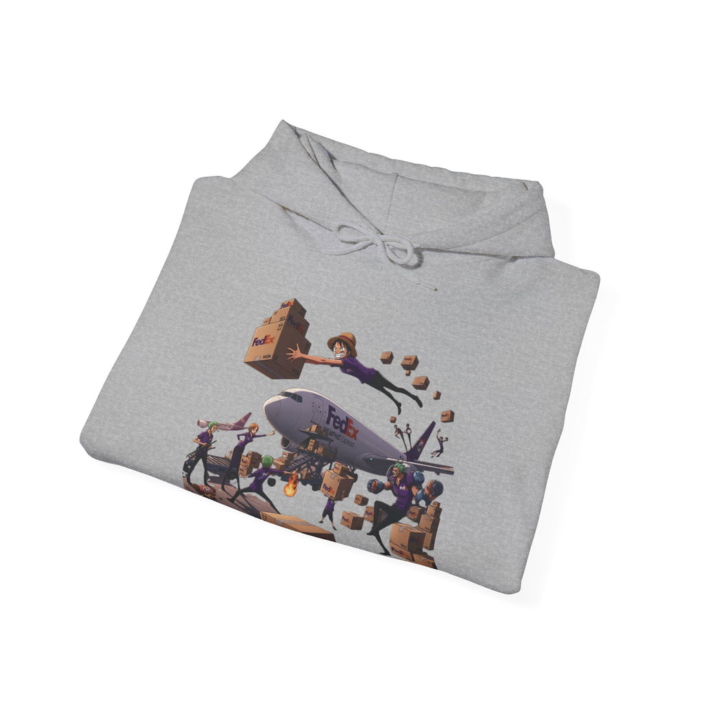 Hooded Sweatshirt One Piece Anime FedEx MEM HUB Chaos Unisex Heavy Blend™
