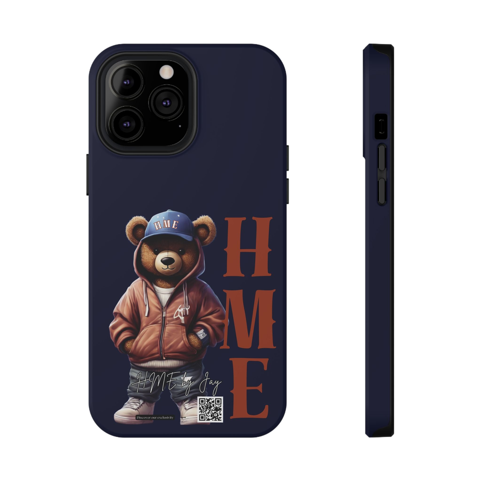 Phone Cases - HME Bear Logo Collection in Navy