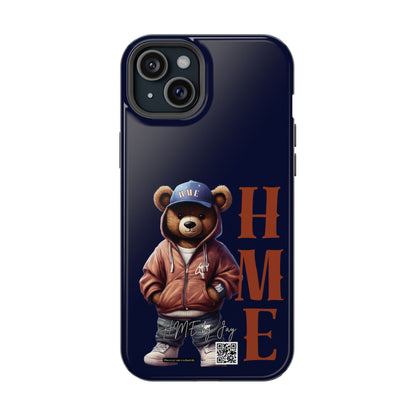 HME Bear Logo Collection Navy Blue Impact-Resistant Cases