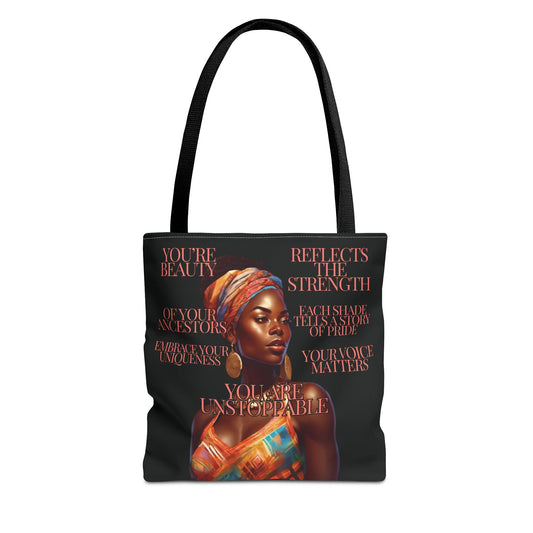 Tote Bag Ahnye's Melanin Collection You're Unstoppable