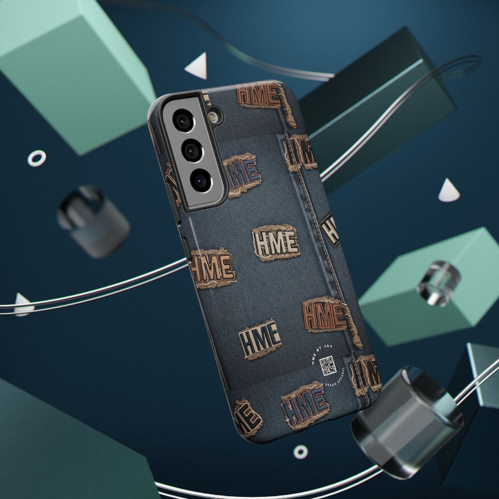 Phone Case Stressed Denim HME Patches Impact-Resistant