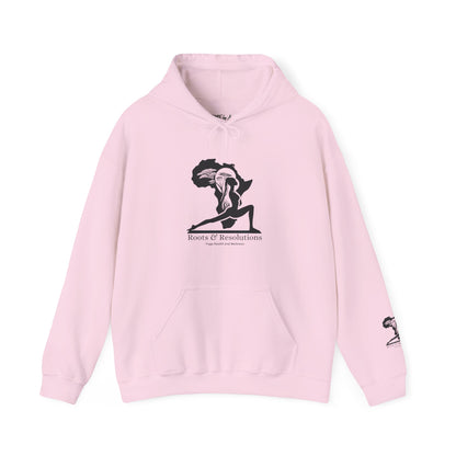 Yoga Health and Wellness Hoodie - Roots & Resolutions Brand Merch