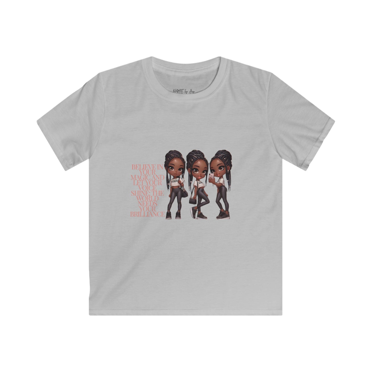 Ahnye’s Melanin Collection Brilliance Kids Softstyle Tee