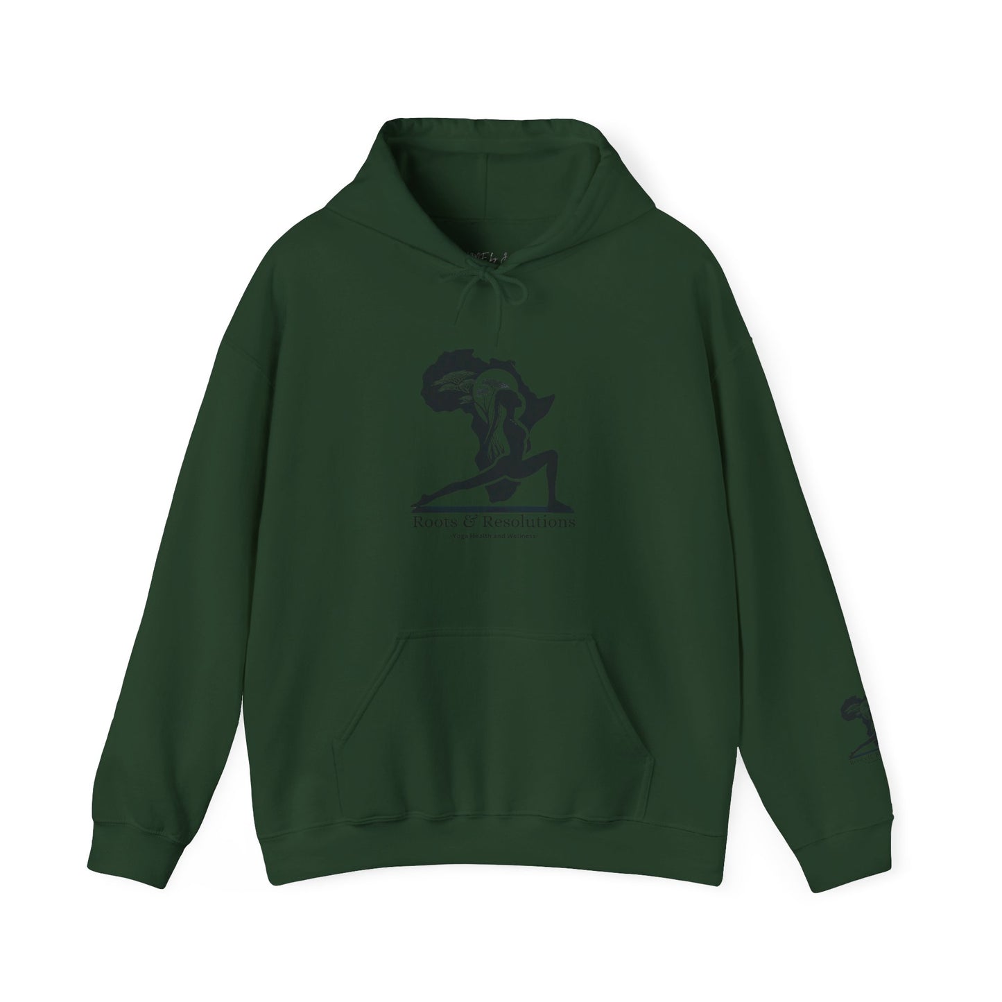 Yoga Health and Wellness Hoodie - Roots & Resolutions Brand Merch