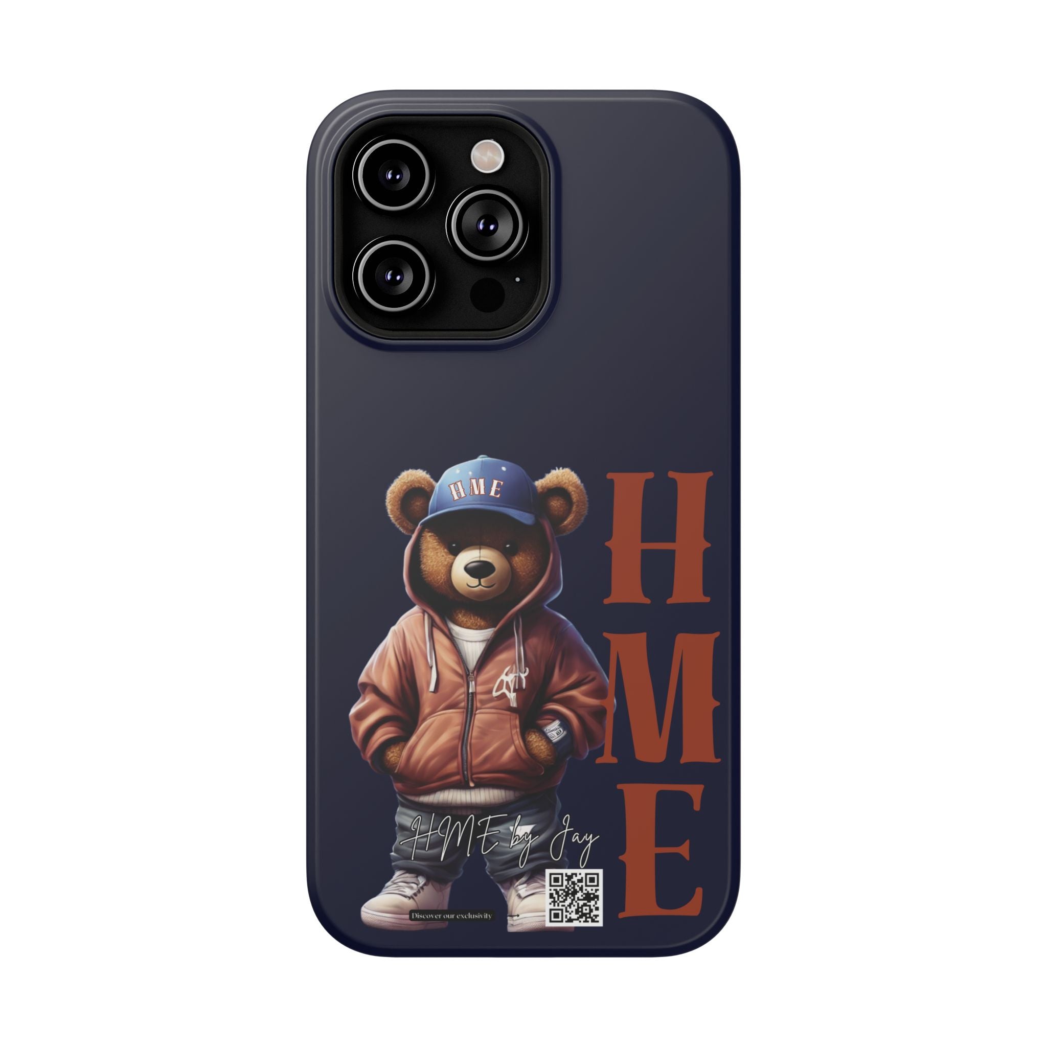 Phone Cases - HME Bear Logo Collection in Navy