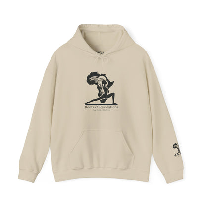 Yoga Health and Wellness Hoodie - Roots & Resolutions Brand Merch