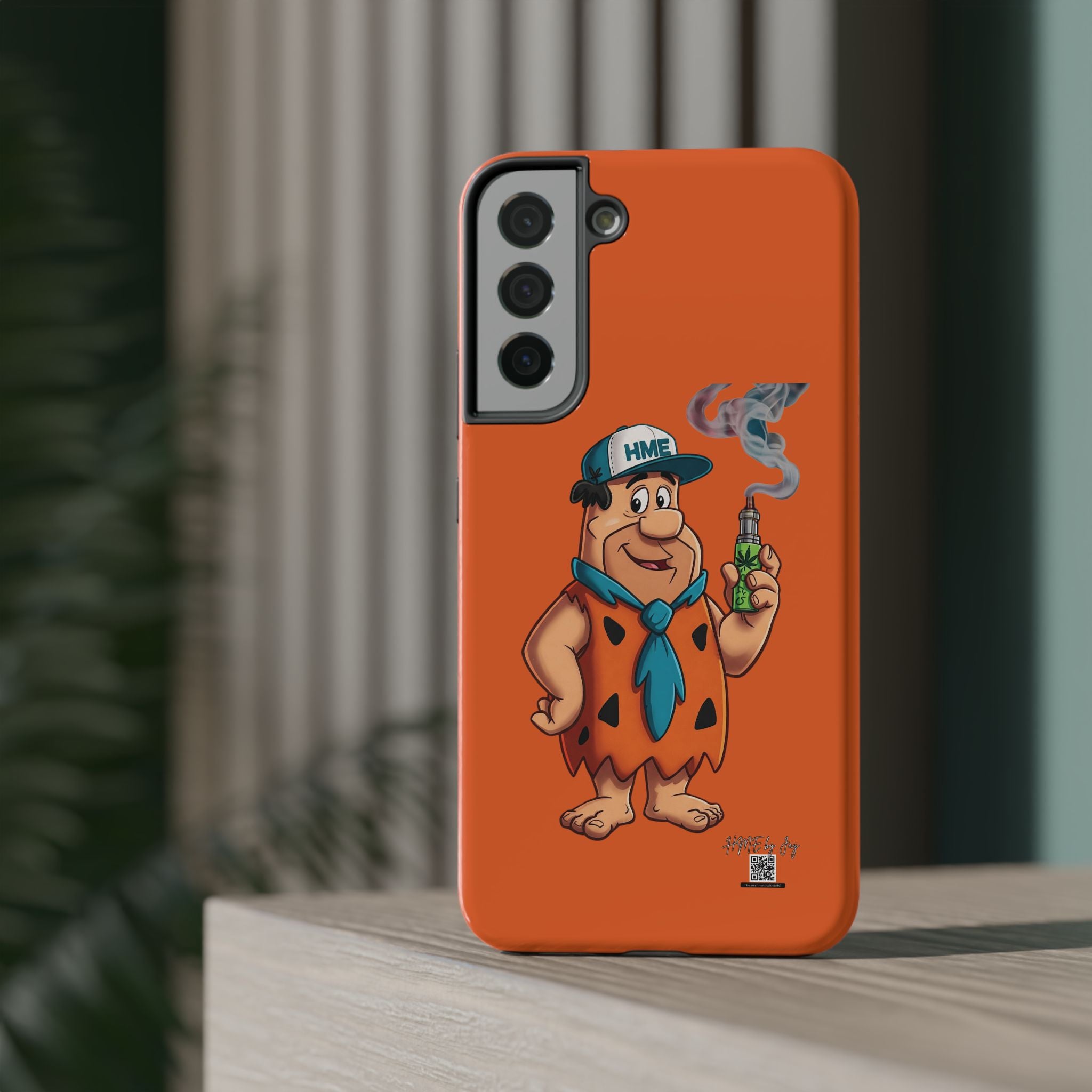 Phone Case - 420 Fred Flintstone with his THC Vape Pen Design